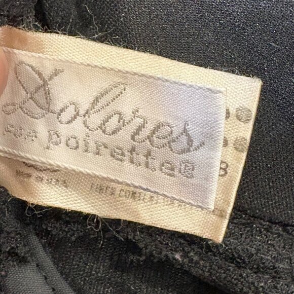 Dolores Poirette Black Lace Bra 34B Underwire Lingerie Vintage Union Made - Picture 5 of 7